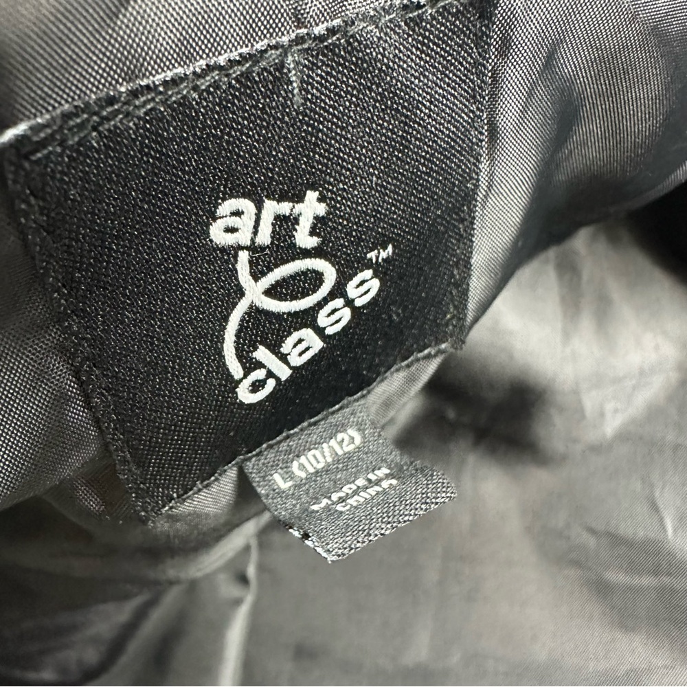 Art Class Plush Black Faux Fur Jacket Size Large - Picture 5 of 8